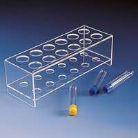 Portoir pour tubes à essais en PMMA (plexiglass), KARTELL®