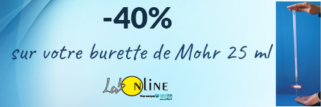 -40% de remise sur votre burette de Mohr, LAB-ONLINE®