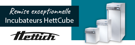 Remise sur les incubateurs HettCube, HETTICH® jusqu'au 30 juin 2024.