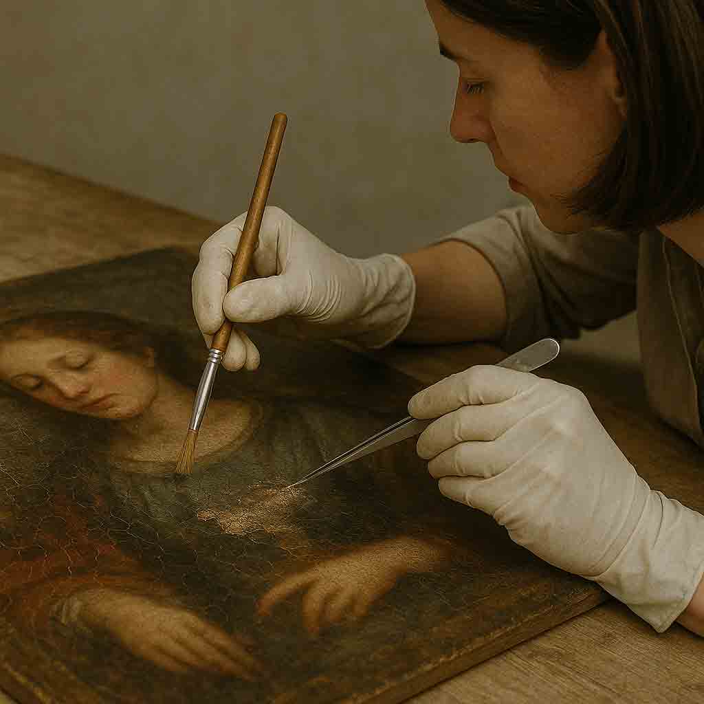 De quel matériel avez-vous besoin pour restaurer une œuvre d’art ?