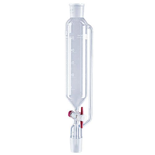 Ampoule à addition isobare rodée, robinet PTFE