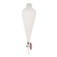 Ampoule à décanter en polypropylène (PP) avec bouchon à vis, clé PTFE