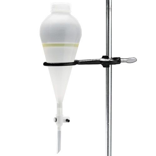 Ampoule à décanter PP, non graduée, avec robinet PTFE