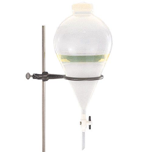 Ampoule à décanter PTFE, non graduée, avec robinet PTFE