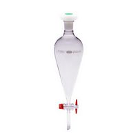Ampoule conique en verre PYREX® 1000ml avec clé PTFE