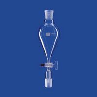 Ampoule entonnoir compte-gouttes conique avec bouchon et robinet en verre, LENZ®