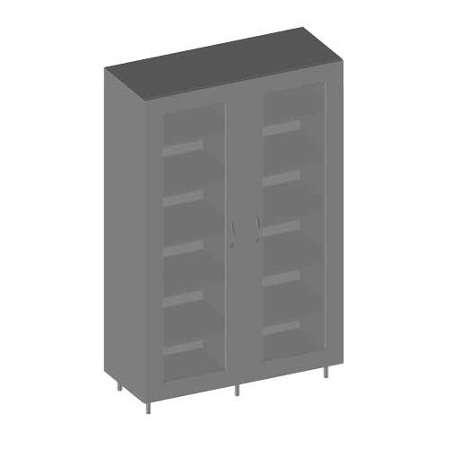 ARM1200V-1 - Armoire à portes battantes, SIDPA®, poignée courbée