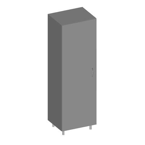 ARM600-1 - Armoire à portes battantes, SIDPA®, poignée courbée