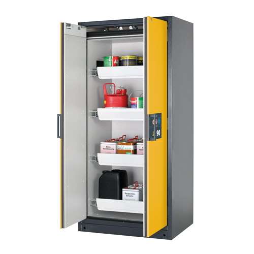 Armoire à solvants haute, ASECOS®, 4 tiroirs