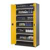 Armoire CS-CLASSIC, portes pliable,H=1950mm, L=1055 mm, 6 étagères coulissantes, 1 bac de rentention