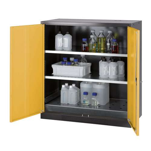Armoire de sécurité pour produits chimiques, CS-CLASSIC (1105 x 1055mm), portes pleines, ASECOS®