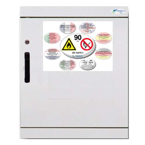 Armoire de sécurité pour produits inflammables SERIE 790+, TRIONYX®, 90 min