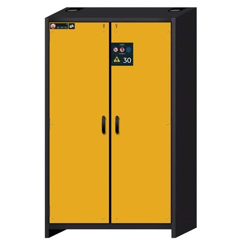 Armoire de sécurité Q-CLASSIC-30, ASECOS®, 2 portes jaunes