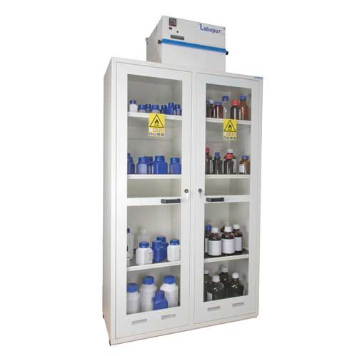 Armoire de sûreté à ventilation filtrante, TRIONYX®, porte vitrée