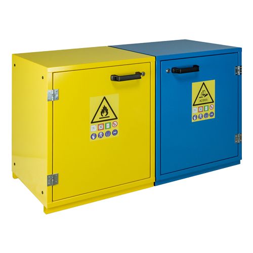 Armoire sous-paillasse 2 portes TRIONYX® pour acides et solvants