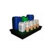 Bac de rétention 90L noir avec caillebotis plastique vert
