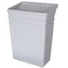 Bacs / poubelles amovibles pour chariots multi-usages ; 350 x 240 x 470, gris clair