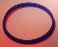 *Bague de deversement en PP, bleu, GL45, paquet de 10