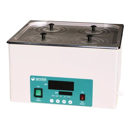 Bain-marie 2 rangs, 4 trous,14.6L ,LAB-ONLINE®, L x l x P int. (mm) : 325 x 300 x 150