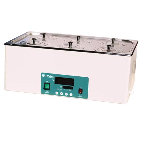 Bain-marie 2 rangs, 6 trous, 22.5L ,LAB-ONLINE®, L x l x P int. (mm) : 500 x 300 x 150
