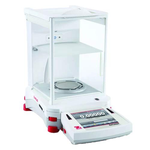 Balance analytique EXPLORER Semi-Micro, OHAUS®, portes automatiques, ionisateur intégré