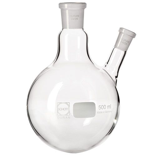 Ballon bicol, à fond rond, col rodé, DURAN®