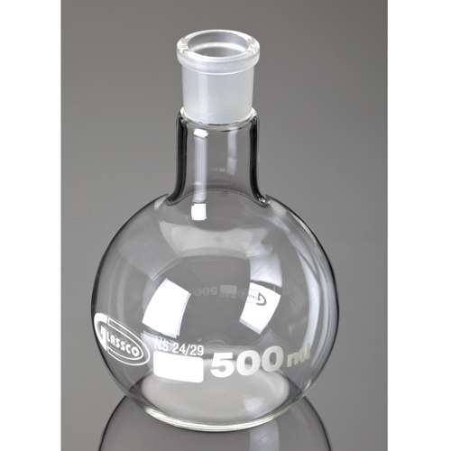 Ballon monocol à fond plat en verre - gamme économique