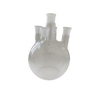 Ballon pentacol, fond rond, en verre DURAN®