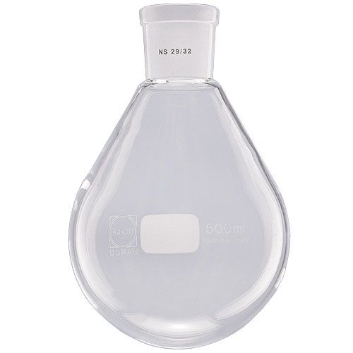 Ballon rodé pour évaporateur, modèle piriforme pour liquide