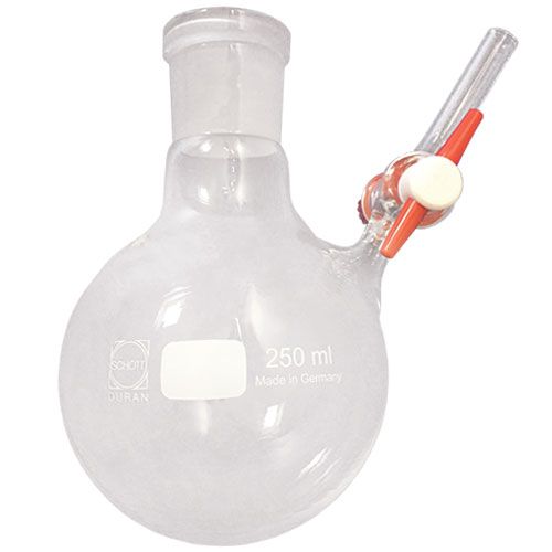 Ballon Schlenk en verre DURAN®, avec robinet PTFE