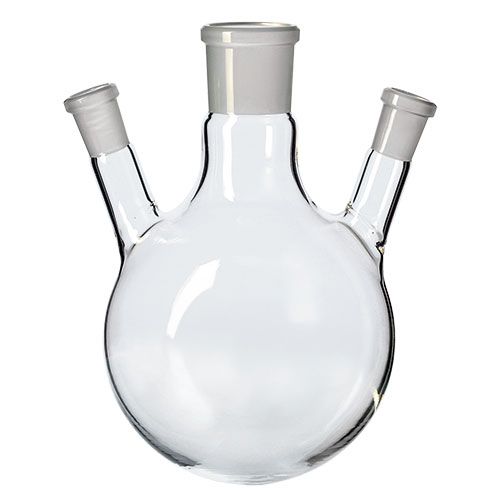 Ballon tricol, à fond rond, col rodé, en verre borosilicaté 3.3, LAB-ONLINE®