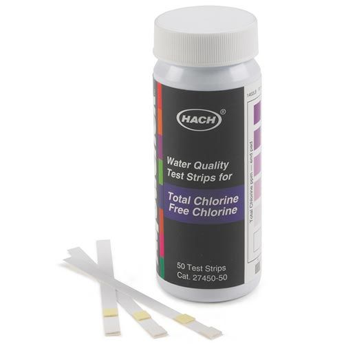 Bandelettes tests HACH® pour chlore libre et total