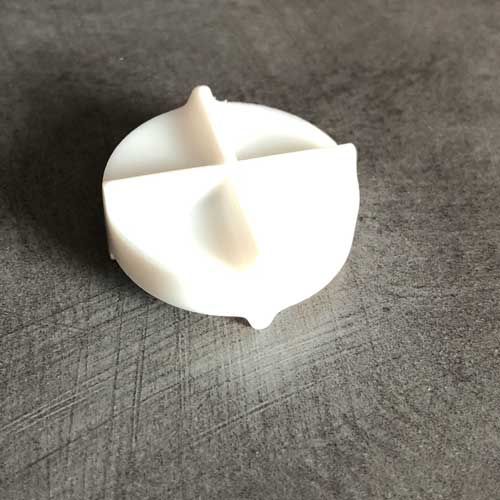 Barreau aimanté forme étoile double en PTFE, longueur 8 mm, Ø 10 mm