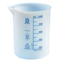 Becher en ETFE forme basse, graduation bleue