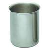 Becher inox, non gradué, avec bec