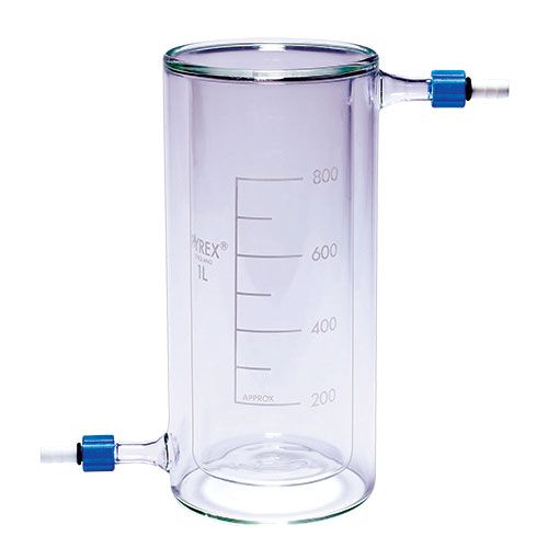 Bécher thermostaté avec olive PTFE