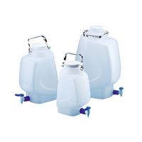Bidon rectangulaire col large avec robinet, LAB-ONLINE®