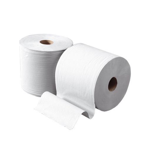 Bobine ouate de cellulose gaufrée, blanche
