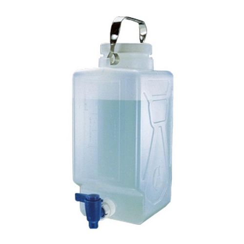 Bonbonnes rectangulaires 9L en PPCO autoclavables Nalgene™ avec robinet