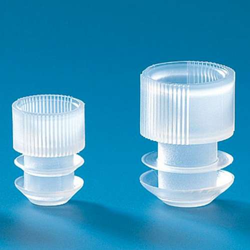 Bouchon à ailette pour tube de culture à usage unique en PS Ø 12 longueur 75 mm REF 20312075 sachet de 1000 piéces