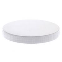 Bouchon blanc auto jointant pour pot plastique