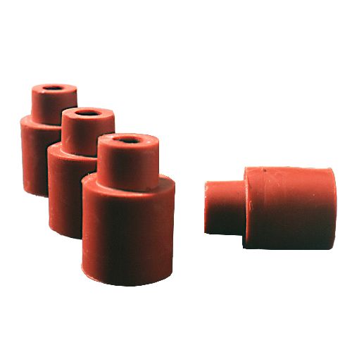 Bouchon caoutchouc rouge à jupe rabattable, DEUTSCH & NEUMANN®