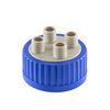 Bouchon (Capuchon), DURAN®, à visser GLS 80, 4 ports, GL 18 PP avec joint EPDM