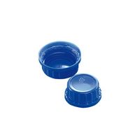 Bouchon polypropylène (PP) bleu avec bague d'inviolabilité