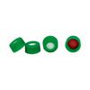 Bouchon vert à visser pour flacon chromatographie (série flacon 29425) pour col à vis 9-425 avec septum en silicone / PTFE non perforé , Boîte de 100
