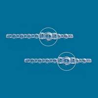 Bouchons pour tubes PCR en Polypropylène -barrette de 8