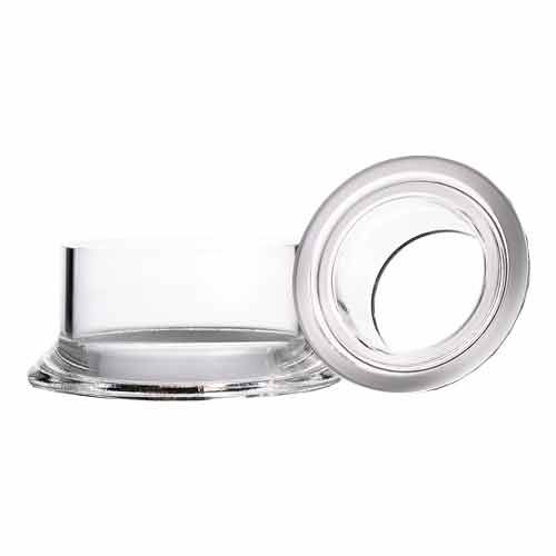 Bride pleine plate, rodé en verre DURAN®