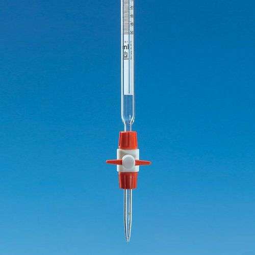 Burette compact SILBERBRAND BRAND® avec robinet PTFE