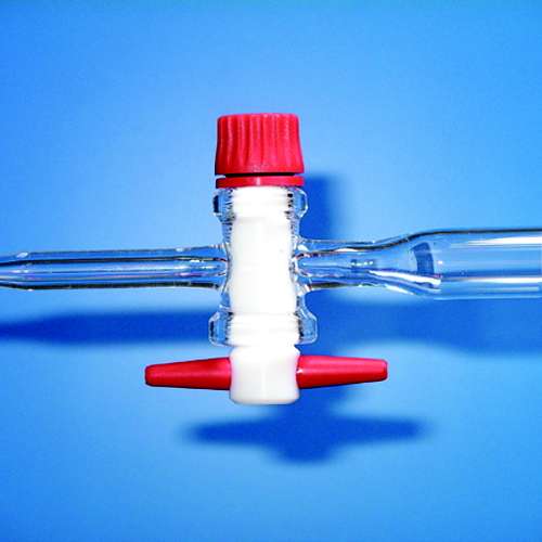 Burette de MOHR à robinet PTFE, classe A, bande email photophore 2