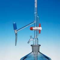 Burette de Pellet LAB-ONLINE®, classe AS, 2 robinets PTFE, complet, sans certificat